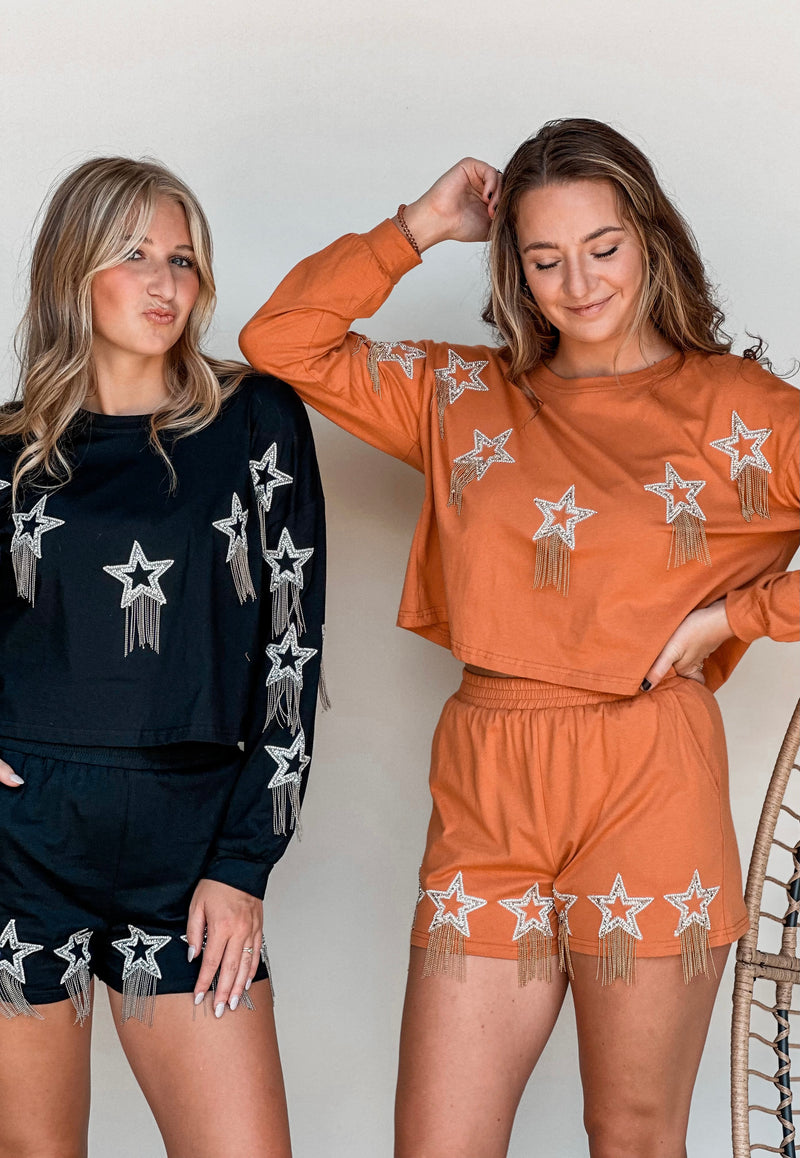 Star of the Show Fringe Sweater Top