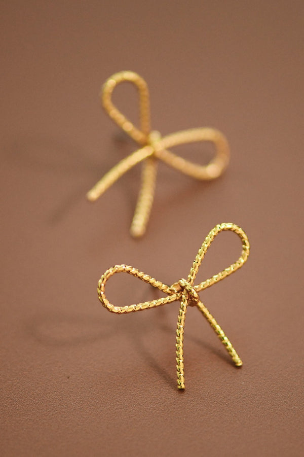Trending Gold Bow Knot Stud Earrings