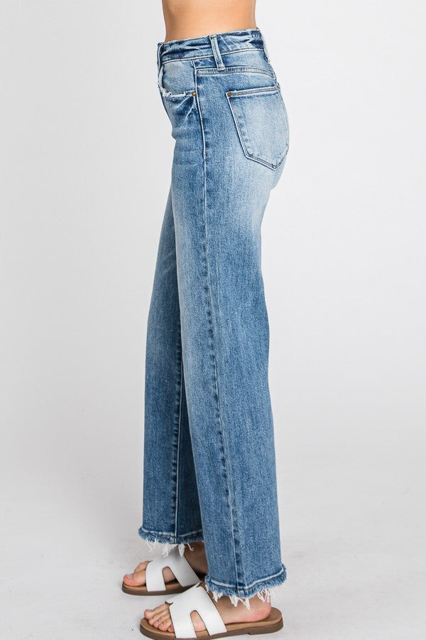 Petra High Rise Classic Straight Denim Jeans