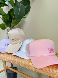 Mama Embroidered Trucker Hat