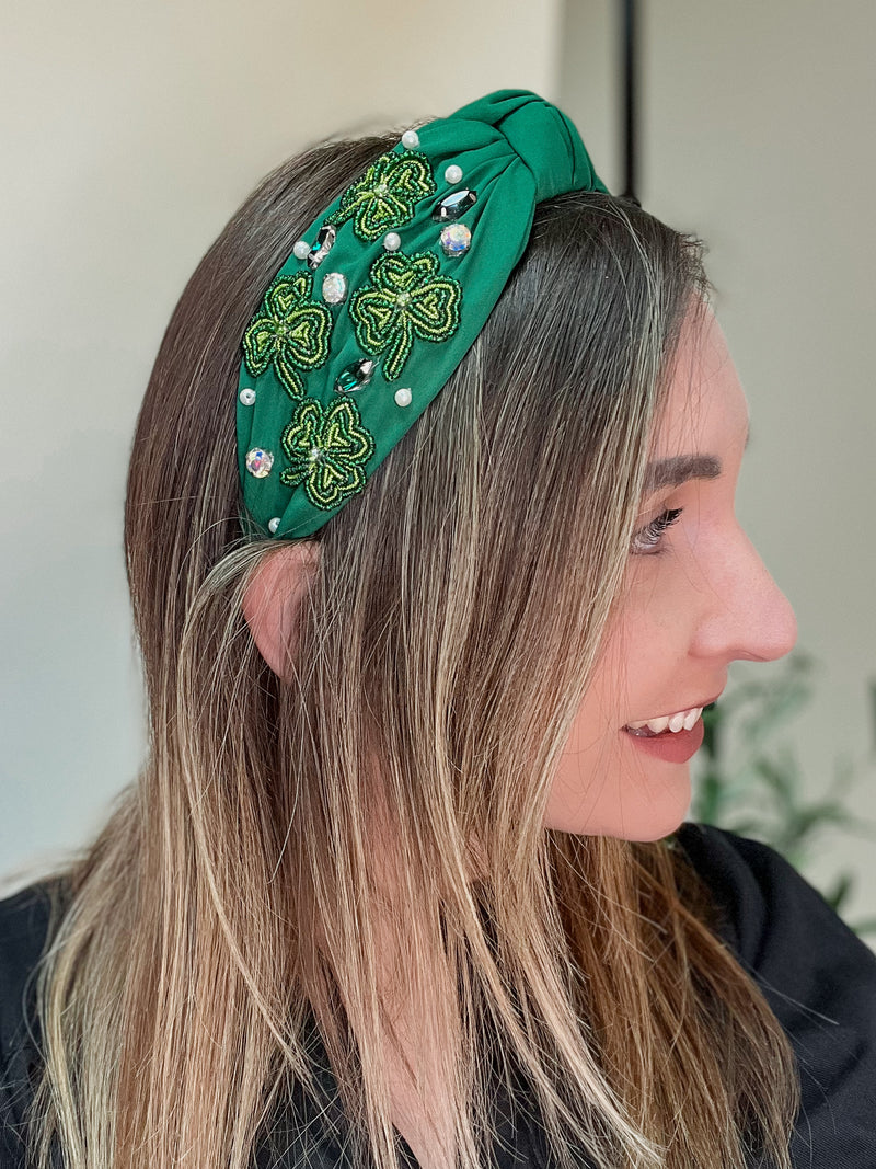 Lucky Clover Green Headband