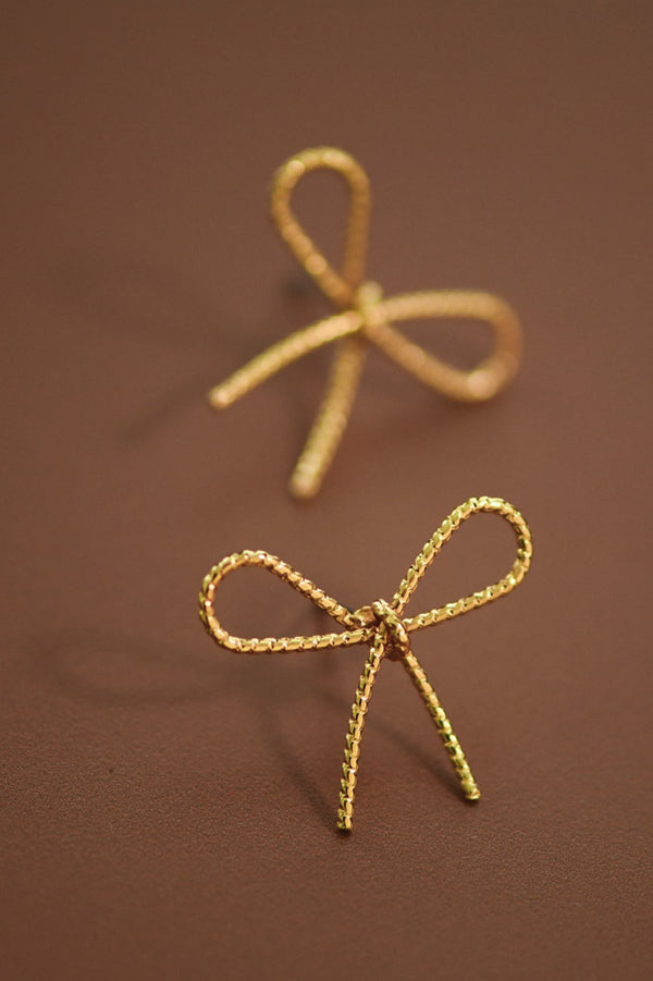 Trending Gold Bow Knot Stud Earrings