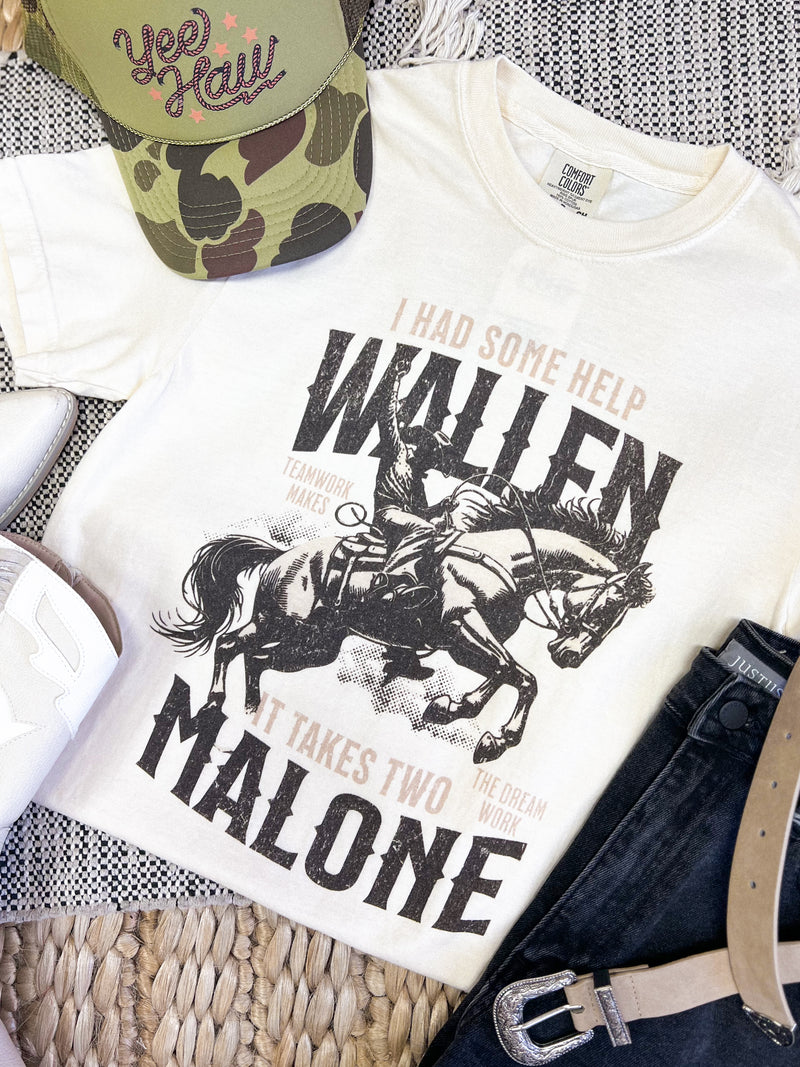 "It Takes Two" Wallen X Malone Tee (SM-XL)