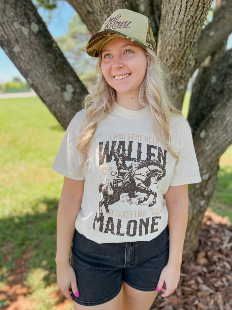 "It Takes Two" Wallen X Malone Tee (SM-XL)