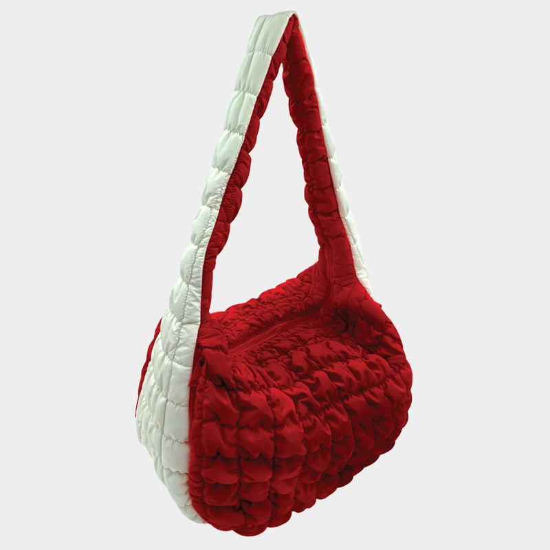 Quilted Puffer Shoulder Bag