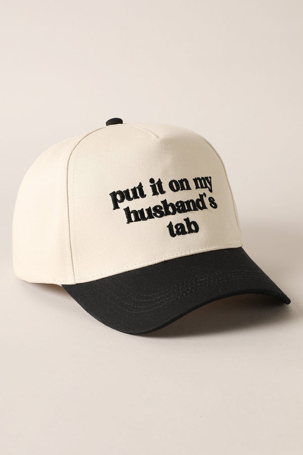 Put It On My Husbands Tab Canvas Hat