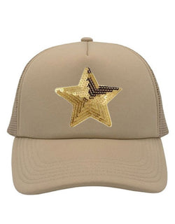 Sequin Star Trucker Hat