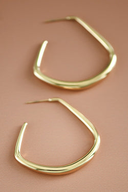 Gold Stainless Steel Hoops