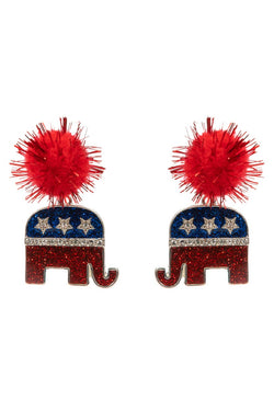 Republican Party Earrings