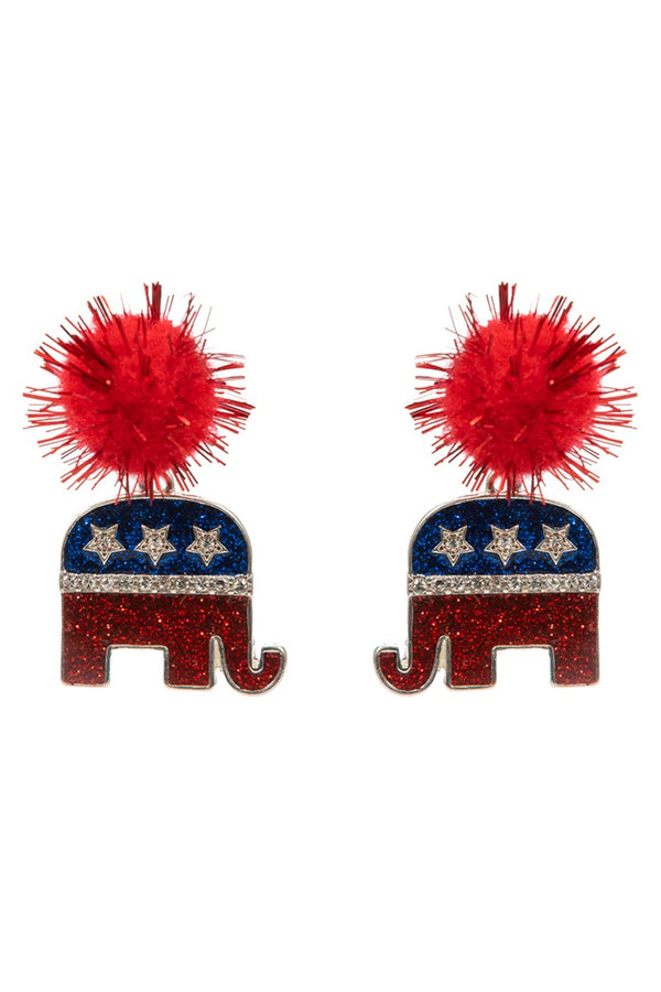 Republican Party Earrings