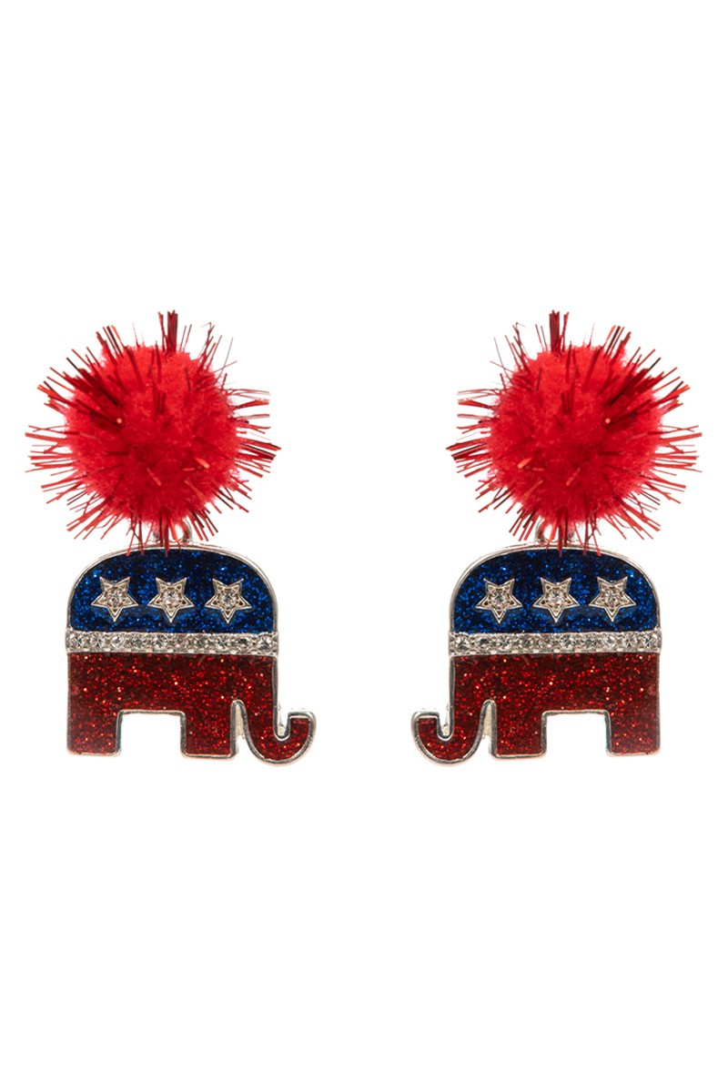 Republican Party Earrings