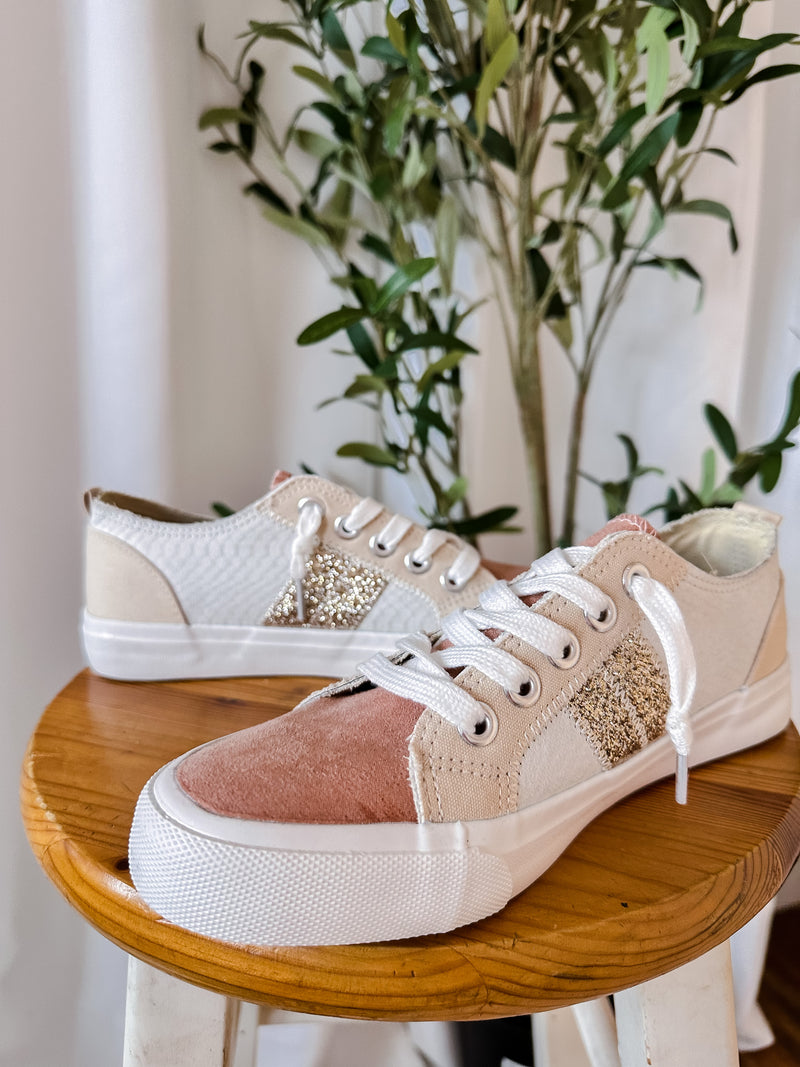 Just A Crush Rose Multi Sneakers
