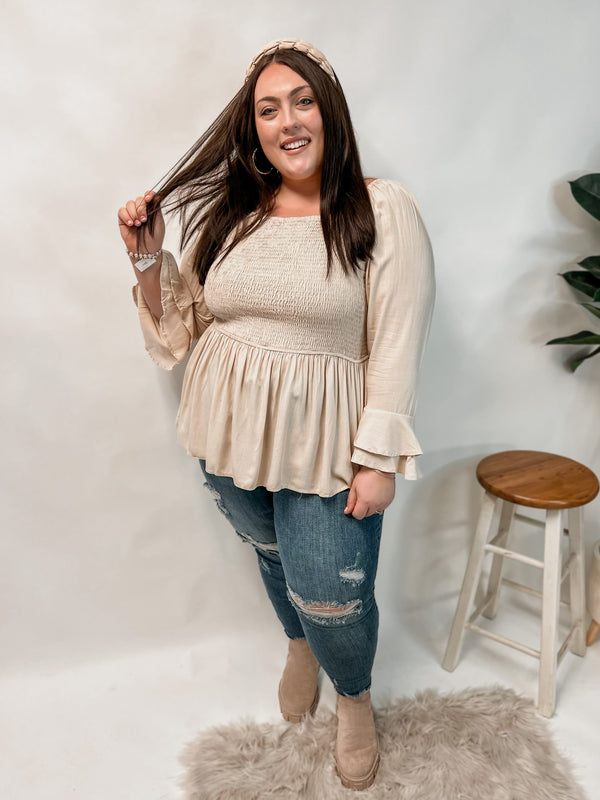 Curvy Peplum Top