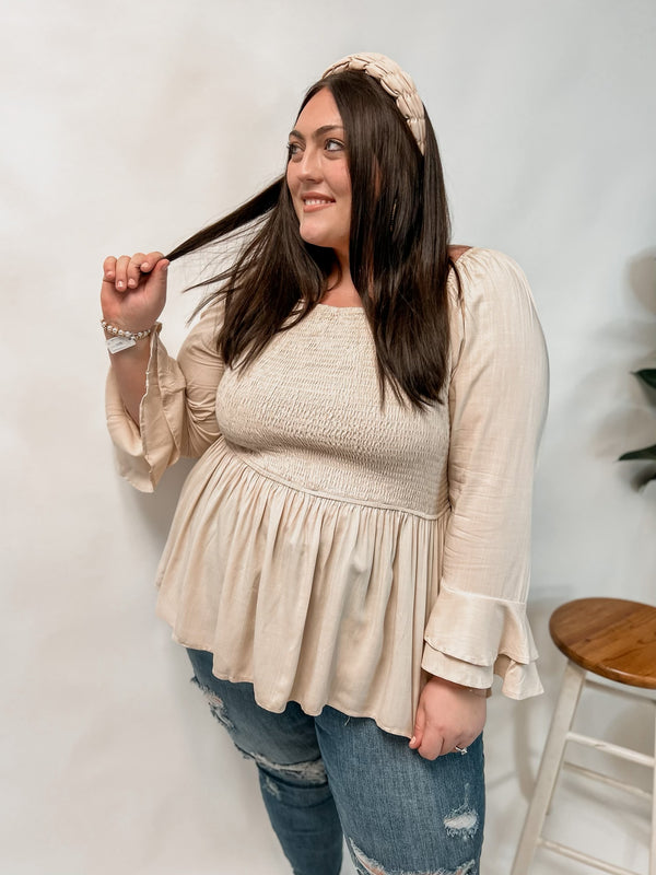 Curvy Peplum Top