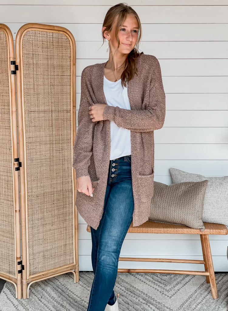 Lighweight Open Cardigan